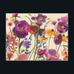 Purple and Orange Poppy Melody Postcard<br><div class="desc">Cluster Of Purple,  Pink And Orange Poppies. Shirley Novak.</div>