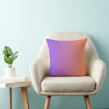 Purple and orange Throw Pillow 