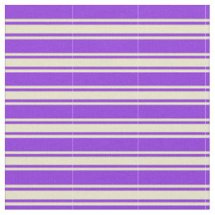 Purple and Pale Goldenrod Lines/Stripes Pattern Fabric