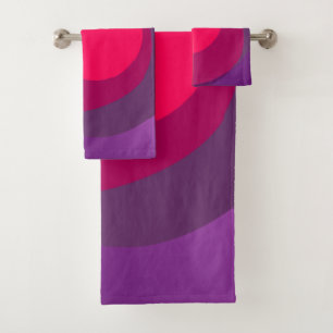 Purple And Pink 6078 Bath Towel Set