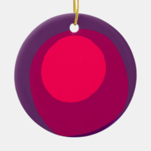 Purple And Pink 6078 Ceramic Ornament