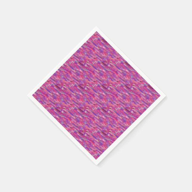 Purple and Pink Abstract Pattern Napkin (Corner)