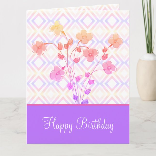 Purple and Pink Card (Front)