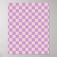 Purple And Pink Chequerboard