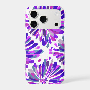 Purple and Pink Chrysanthemum Floral Pattern