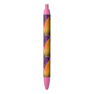 Purple and Pink Floral Pen