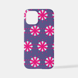 Purple and pink floral shapes illustration  iPhone 12 mini case