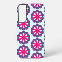 Purple and pink floral shapes illustration