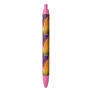 Purple and Pink Flower Pen