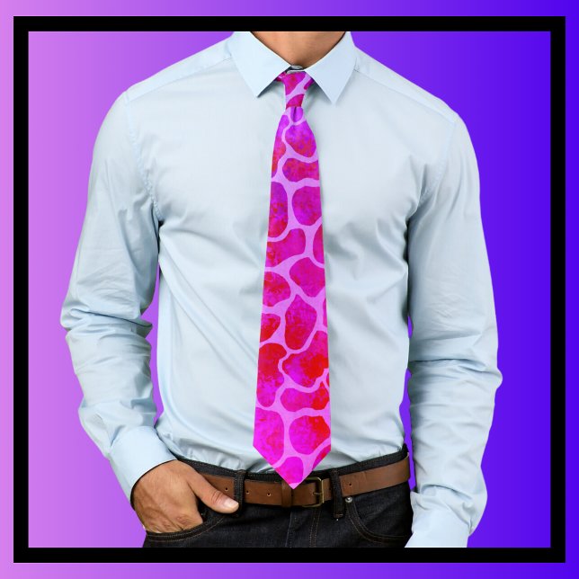 Purple and Pink Leopard Print  Tie (Creator Uploaded)