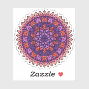 Purple and pink mandala