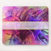 Purple and Pink Modern Abstract Fractal Design
