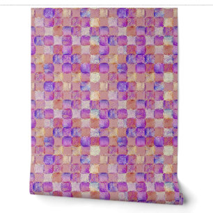 Purple and pink Modern watercolor abstract design Wallpaper