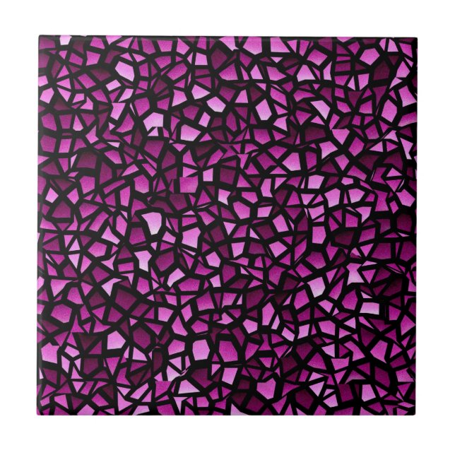 Purple And Pink Mosaic - Mix And Match Tile (Front)