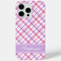 Purple and Pink Plaid Pattern