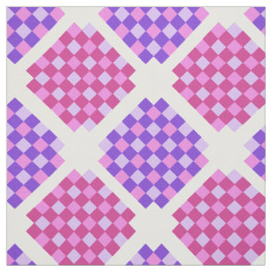 Purple and pink quilt blocks fabric