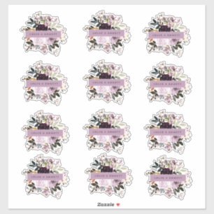 Purple and Pink Rose Floral Wedding