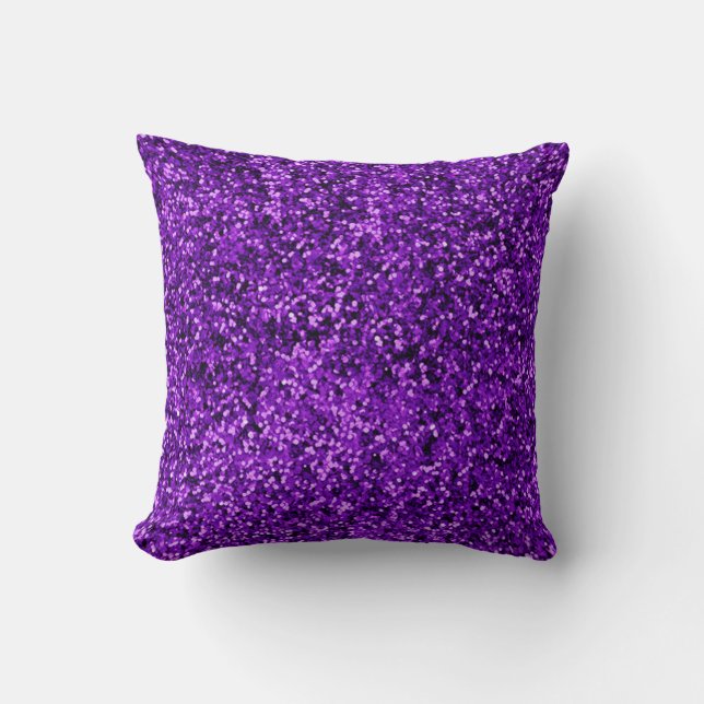 Purple and Pink Spangle Throw Pillow (Front)