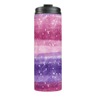 Purple and Pink Speckled   Thermal Tumbler