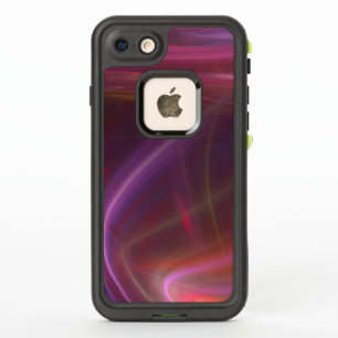 Purple And Pink Swirling Currents Abstract