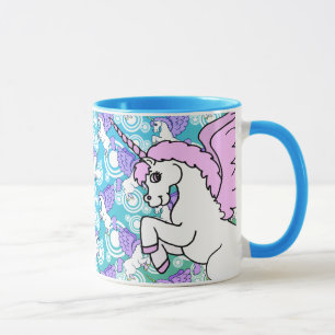 Purple and Pink Unicorn Pattern Mug
