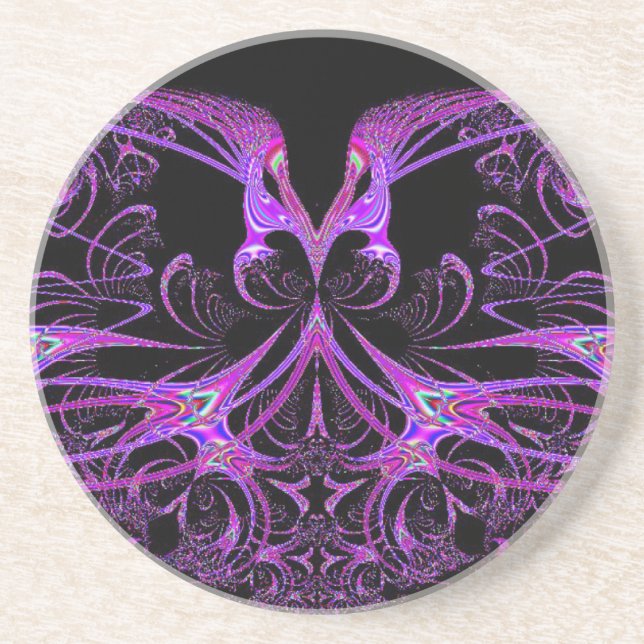 Purple And Pink Wizardry Coaster (Front)