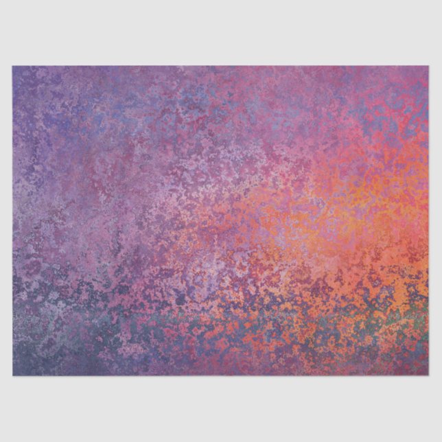 Purple and Red Grunge Tissue Paper (Front)