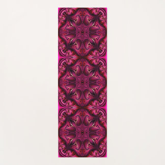 Purple and Scarlet Patterned Yoga Mat