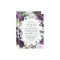 Purple and Silver Elegant Floral White Wedding
