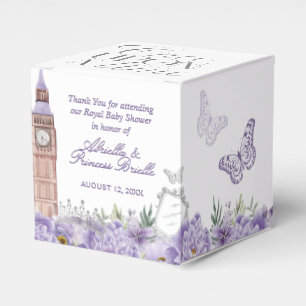 Purple and Silver Once Upon a Time Princess Favour Favor Box