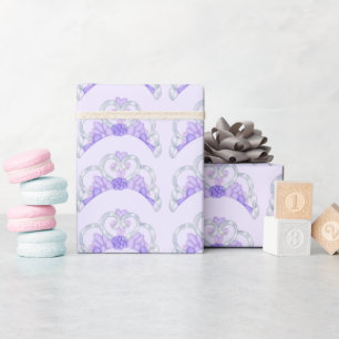 Purple and Silver Wrapping Paper