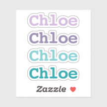 Purple and Teal Gradient Colour Type Child Name