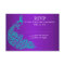 Purple and Teal Peacock RSVP Invitations