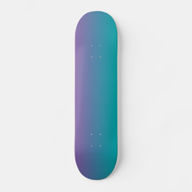Purple And Teal Skateboard (Front)