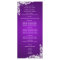 Purple and Vintage Floral Lace Wedding Program