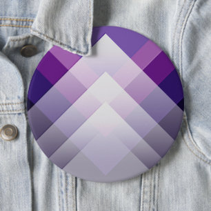 Purple and white 6 inch round button