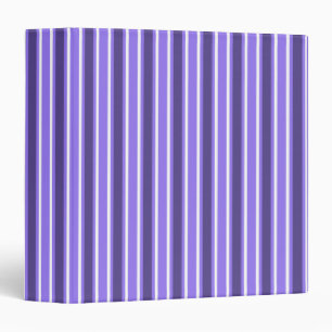 Purple and white candy stripes binder