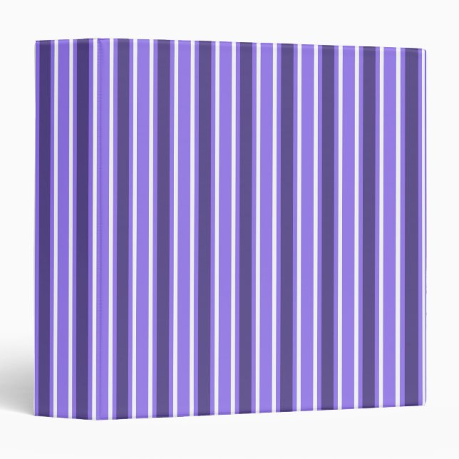 Purple and white candy stripes binder (Front/Spine)