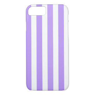Purple and white candy stripes Case-Mate iPhone case