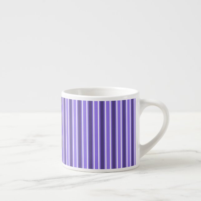Purple and white candy stripes espresso cup (Right)