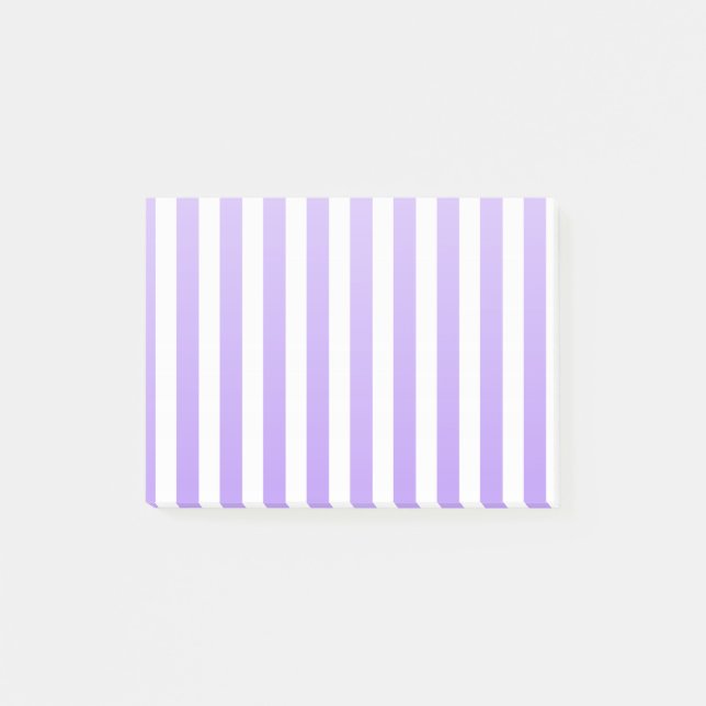 Purple and white candy stripes post-it notes (Front)