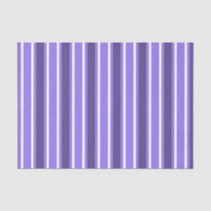 Purple and white candy stripes tissue paper