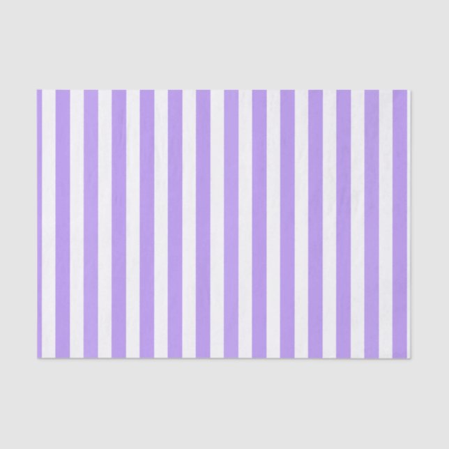 Purple and white candy stripes tissue paper (Front)