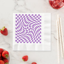 Purple and White Chequered Chequerboard Pattern