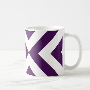 Purple and White Chevrons Coffee Mug