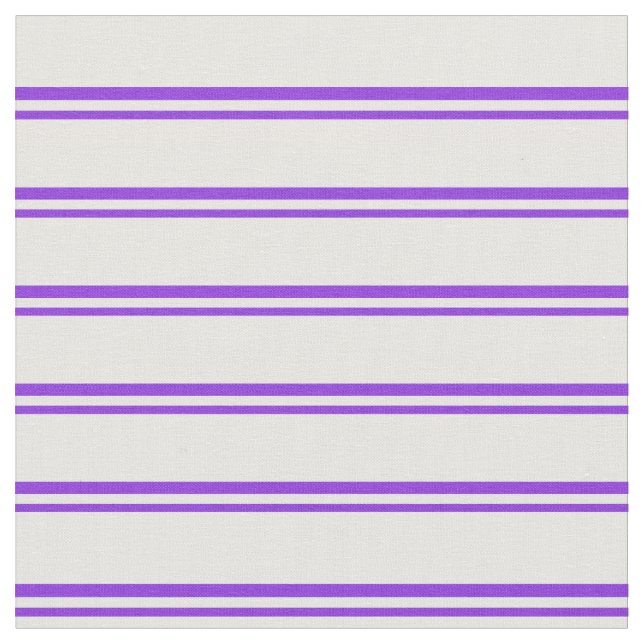 Purple and White Coloured Lines/Stripes Pattern Fabric (Close Up)
