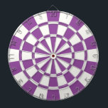 Purple And White Dartboard<br><div class="desc">Purple And White Dart Board</div>