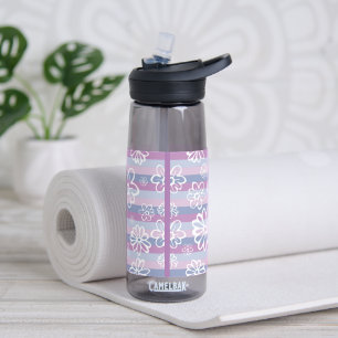 Purple And White Floral Camelbak Water bottle