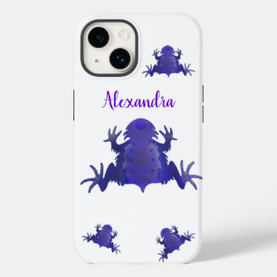 Purple and White Frogs  Case-Mate iPhone 14 Case