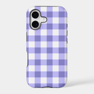 Purple And White Gingham Check Pattern